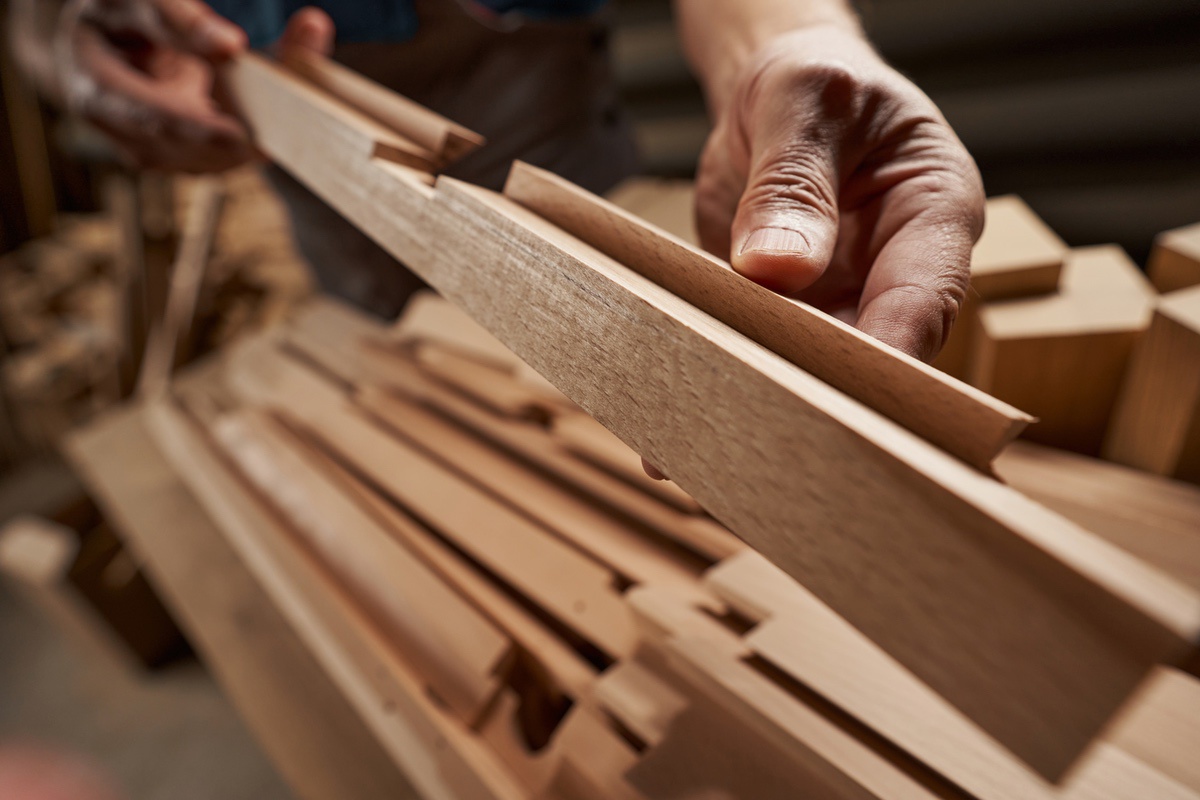 Detailed trim and wood shaping work